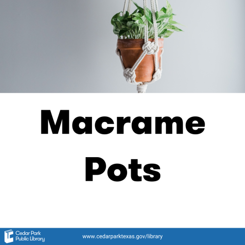 Macrame Pots