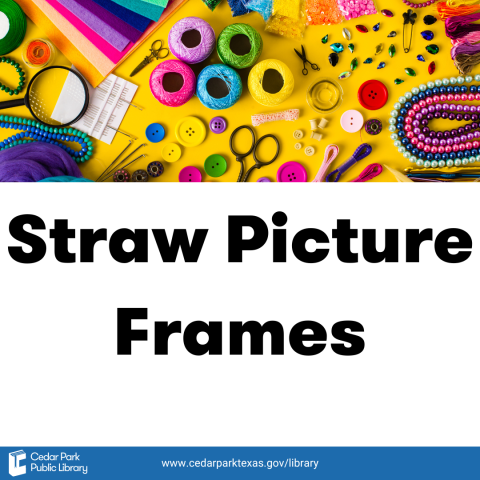 Straw Picture Frames