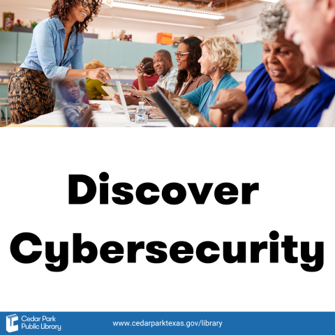 Older adults with computers and text: Discover Cybersecurity