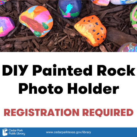 DIY Painted Rock Photo Holder