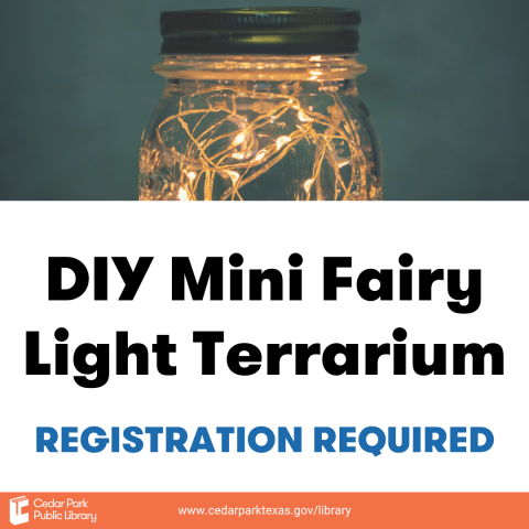 DIY Mini Fairy Light Terrarium