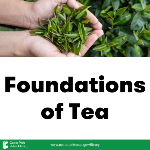 hand holding tea leaves