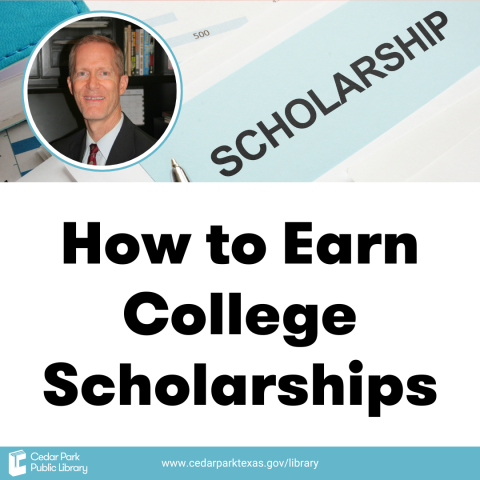 scholarship form and picture of presenter